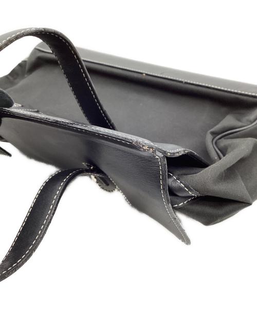 COACH（コーチ）COACH (コーチ) コーチ　レザー×キャンバス　トートバッグ ブラックの古着・服飾アイテム