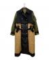 RISLEY（リズレー）の古着「RISLEY　docking long trench coat　中綿コート」｜ブラック×オリーブ