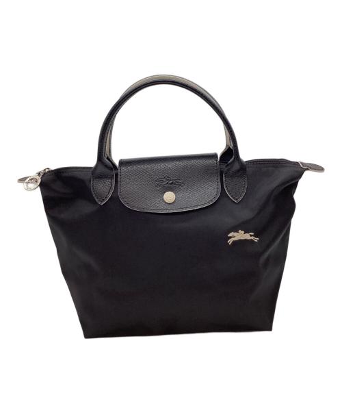 LONGCHAMP（ロンシャン）LONGCHAMP (ロンシャン) LONGCHAMP　ル プリアージュクラブ　ハンドバッグ ブラックの古着・服飾アイテム