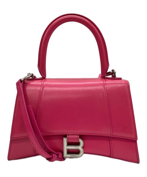 BALENCIAGA（バレンシアガ）BALENCIAGA (バレンシアガ) アワーグラスS　2WAYバッグ ピンクの古着・服飾アイテム
