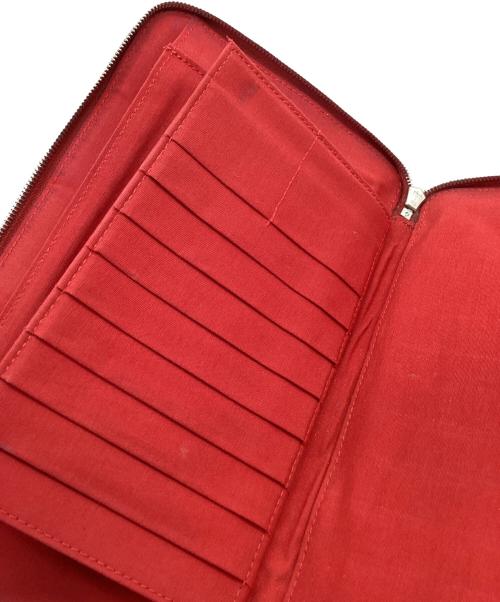 HERMES（エルメス）HERMES (エルメス) HERMES　パースGM　ラウンドファスナー財布 レッドの古着・服飾アイテム