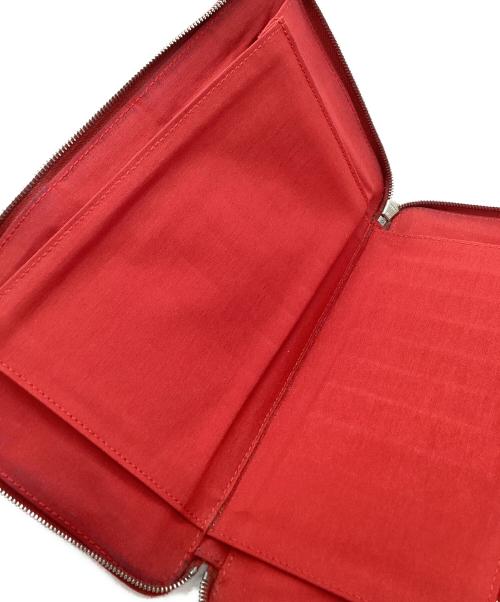 HERMES（エルメス）HERMES (エルメス) HERMES　パースGM　ラウンドファスナー財布 レッドの古着・服飾アイテム