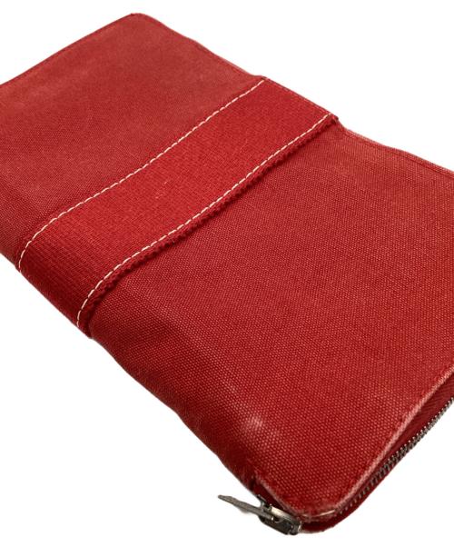 HERMES（エルメス）HERMES (エルメス) HERMES　パースGM　ラウンドファスナー財布 レッドの古着・服飾アイテム