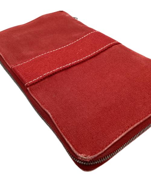 HERMES（エルメス）HERMES (エルメス) HERMES　パースGM　ラウンドファスナー財布 レッドの古着・服飾アイテム