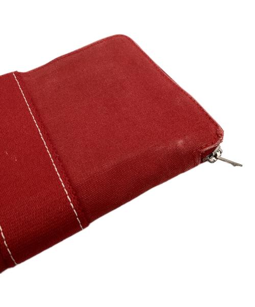 HERMES（エルメス）HERMES (エルメス) HERMES　パースGM　ラウンドファスナー財布 レッドの古着・服飾アイテム