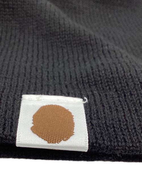 A BATHING APE（ア ベイシング エイプ）A BATHING APE (ア ベイシング エイプ) A BATHING APE　TERIYAKI SOURCE　ニット帽 ブラック×イエローの古着・服飾アイテム