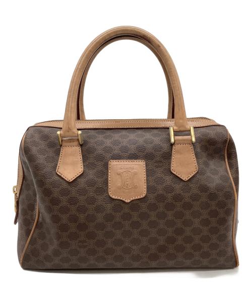 CELINE（セリーヌ）CELINE (セリーヌ) CELINE　マカダム柄　ミニボストンバッグ ブラウンの古着・服飾アイテム