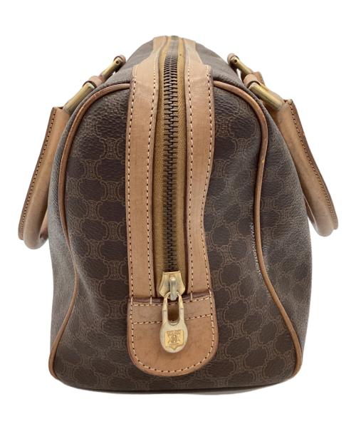 CELINE（セリーヌ）CELINE (セリーヌ) CELINE　マカダム柄　ミニボストンバッグ ブラウンの古着・服飾アイテム