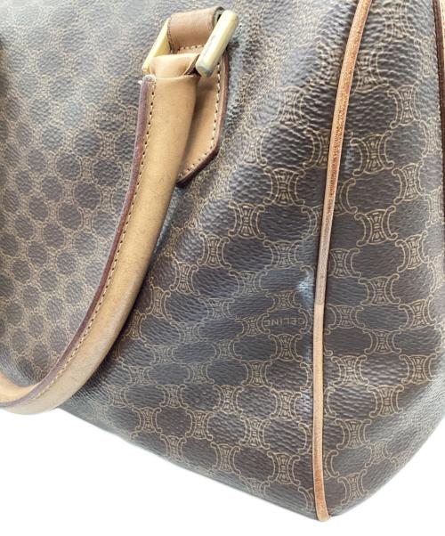 CELINE（セリーヌ）CELINE (セリーヌ) CELINE　マカダム柄　ミニボストンバッグ ブラウンの古着・服飾アイテム