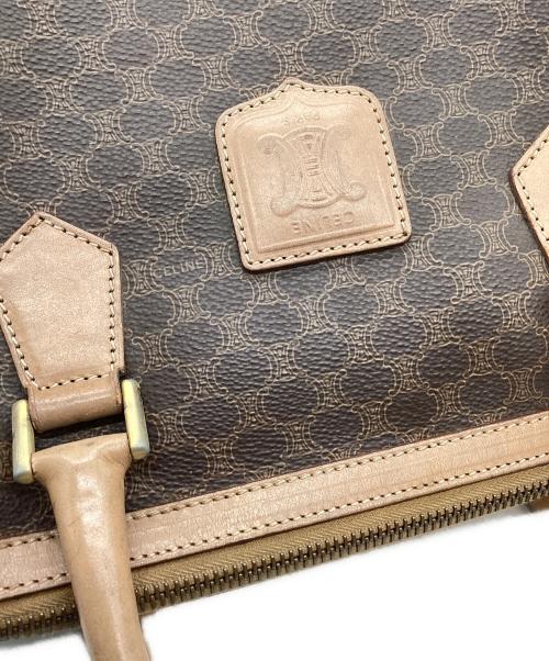 CELINE（セリーヌ）CELINE (セリーヌ) CELINE　マカダム柄　ミニボストンバッグ ブラウンの古着・服飾アイテム