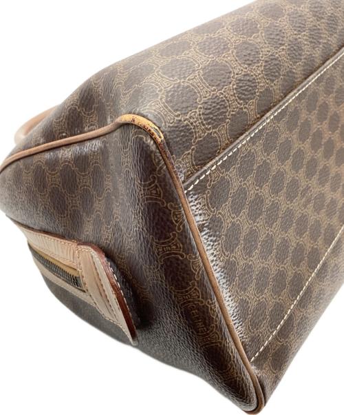 CELINE（セリーヌ）CELINE (セリーヌ) CELINE　マカダム柄　ミニボストンバッグ ブラウンの古着・服飾アイテム