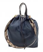 ORSETTOオルセット）の古着「ORSETTO　2WAYバッグ」｜ネイビー