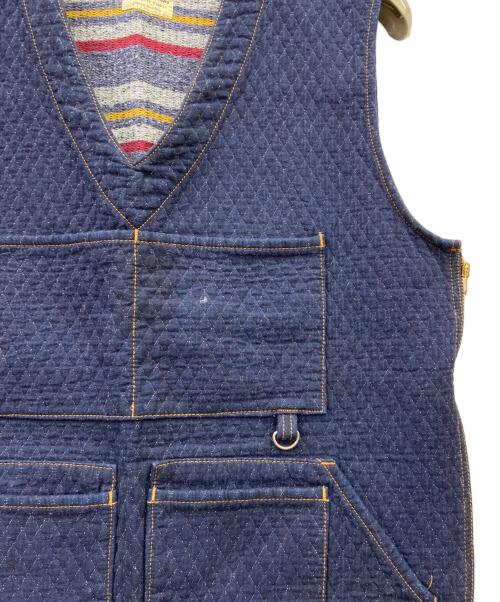 KOJIMA GENES（コジマジーンズ）KOJIMA GENES (コジマジーンズ) デニムベスト インディゴ サイズ:Lの古着・服飾アイテム