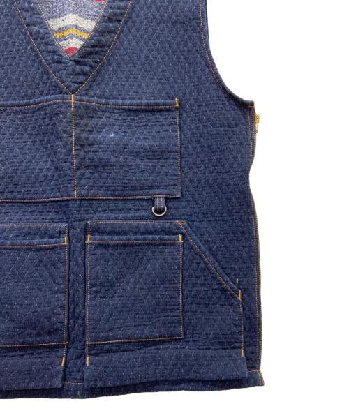 KOJIMA GENES（コジマジーンズ）KOJIMA GENES (コジマジーンズ) デニムベスト インディゴ サイズ:Lの古着・服飾アイテム