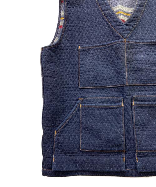 KOJIMA GENES（コジマジーンズ）KOJIMA GENES (コジマジーンズ) デニムベスト インディゴ サイズ:Lの古着・服飾アイテム