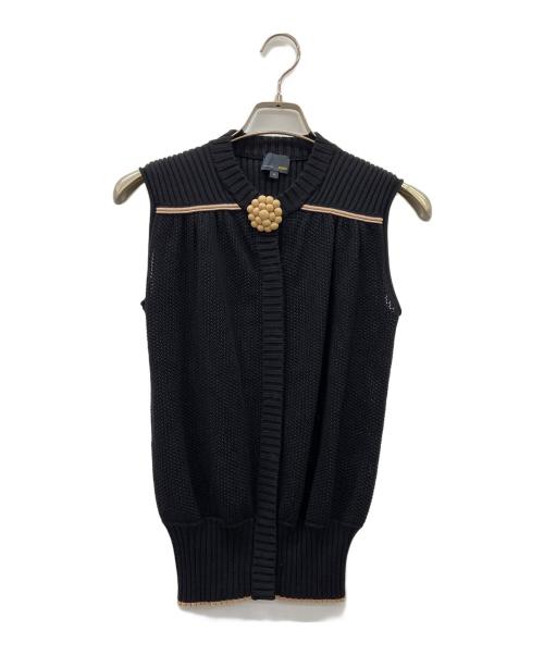 FENDI（フェンディ）FENDI (フェンディ) ジレ ブラック×ベージュ サイズ:38の古着・服飾アイテム