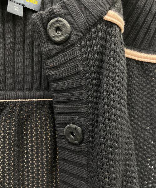 FENDI（フェンディ）FENDI (フェンディ) ジレ ブラック×ベージュ サイズ:38の古着・服飾アイテム