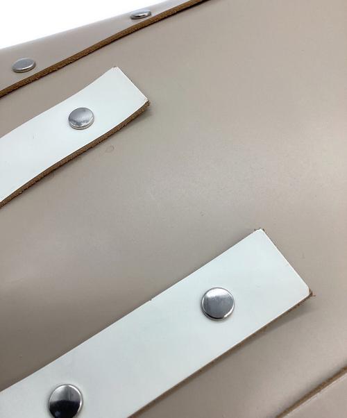 HENDER SCHEME（エンダースキーマ）HENDER SCHEME (エンダースキーマ) Hender Scheme　assemble hand bag tall　トートバッグ ベージュ×ホワイトの古着・服飾アイテム