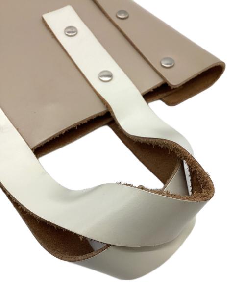 HENDER SCHEME（エンダースキーマ）HENDER SCHEME (エンダースキーマ) Hender Scheme　assemble hand bag tall　トートバッグ ベージュ×ホワイトの古着・服飾アイテム