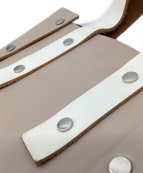 HENDER SCHEME（エンダースキーマ）HENDER SCHEME (エンダースキーマ) Hender Scheme　assemble hand bag tall　トートバッグ ベージュ×ホワイトの古着・服飾アイテム