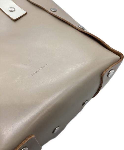 HENDER SCHEME（エンダースキーマ）HENDER SCHEME (エンダースキーマ) Hender Scheme　assemble hand bag tall　トートバッグ ベージュ×ホワイトの古着・服飾アイテム
