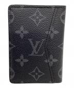 LOUIS VUITTONルイ ヴィトン）の古着「LOUIS VUITTON　モノグラム・エクリプス　ジッピーEX　カードケース」｜ブラック