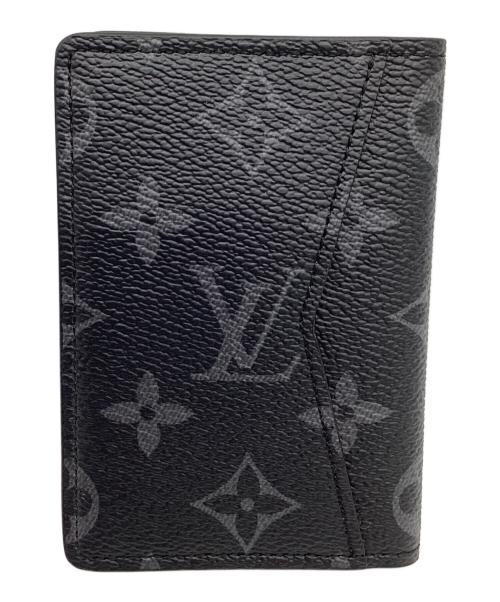 LOUIS VUITTON（ルイ ヴィトン）LOUIS VUITTON (ルイヴィトン) LOUIS VUITTON　モノグラム・エクリプス　ジッピーEX　カードケース ブラックの古着・服飾アイテム