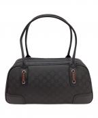 GUCCIグッチ）の古着「GUCCI　シェリーライン　ミニボストンバッグ」｜ブラック