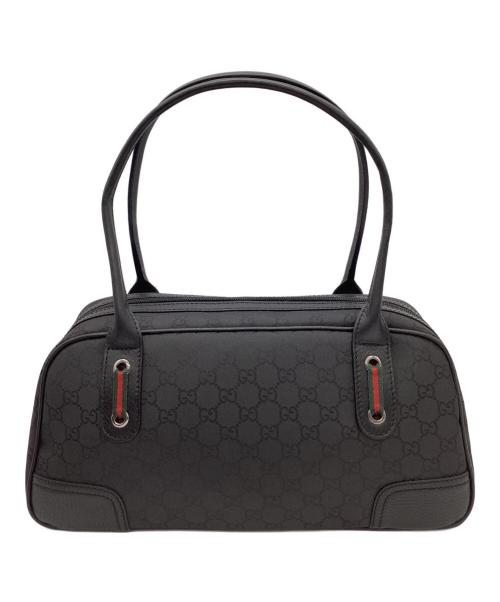 GUCCI（グッチ）GUCCI (グッチ) GUCCI　シェリーライン　ミニボストンバッグ ブラックの古着・服飾アイテム