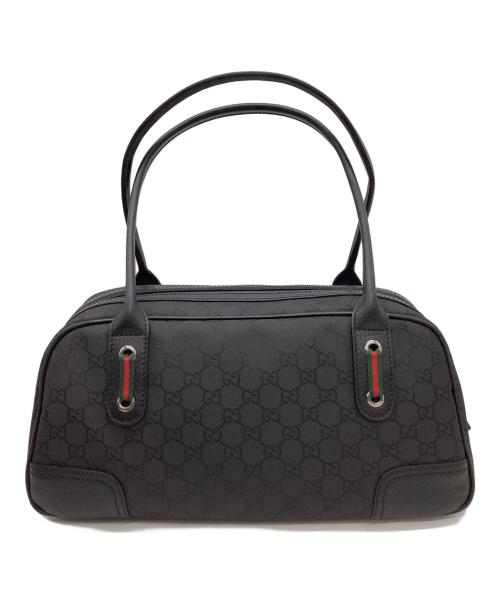 GUCCI（グッチ）GUCCI (グッチ) GUCCI　シェリーライン　ミニボストンバッグ ブラックの古着・服飾アイテム