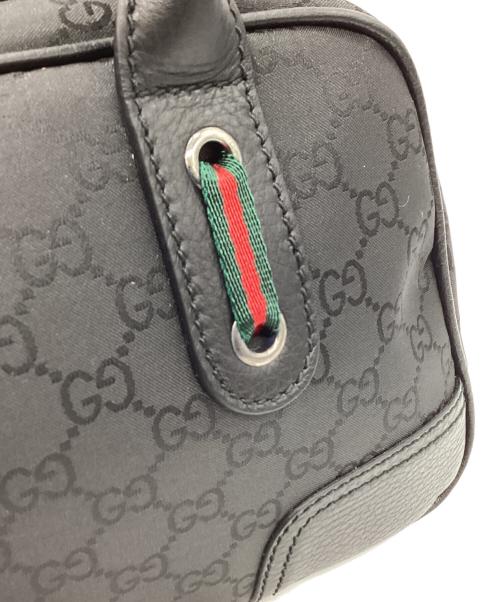 GUCCI（グッチ）GUCCI (グッチ) GUCCI　シェリーライン　ミニボストンバッグ ブラックの古着・服飾アイテム