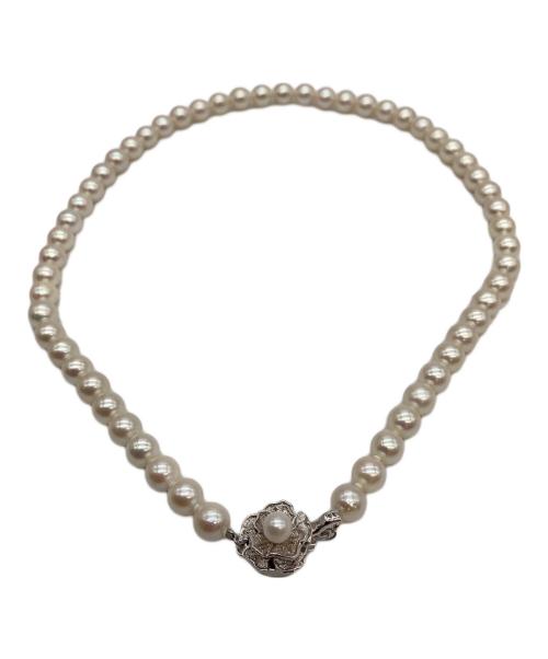 ノーブランド（ノーブランド）ノーブランド (ノーブランド) パールモチーフ ホワイト×シルバーの古着・服飾アイテム