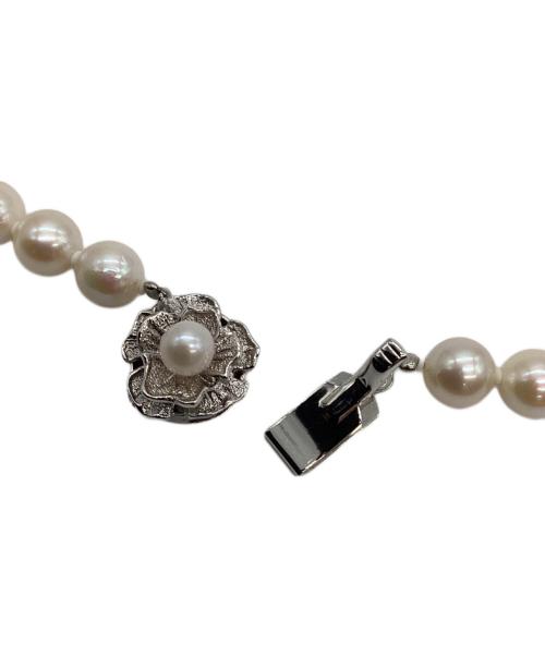 ノーブランド（ノーブランド）ノーブランド (ノーブランド) パールモチーフ ホワイト×シルバーの古着・服飾アイテム