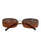 CHANELシャネル）の古着「ココマークサングラス」｜ブラウン