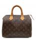 LOUIS VUITTON（ルイ ヴィトン）の古着「LOUIS VUITTON　モノグラム　スピーディ25　ハンドバッグ」｜ブラウン