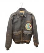 AVIREXアヴィレックス）の古着「A2レザージャケット」｜ブラウン
