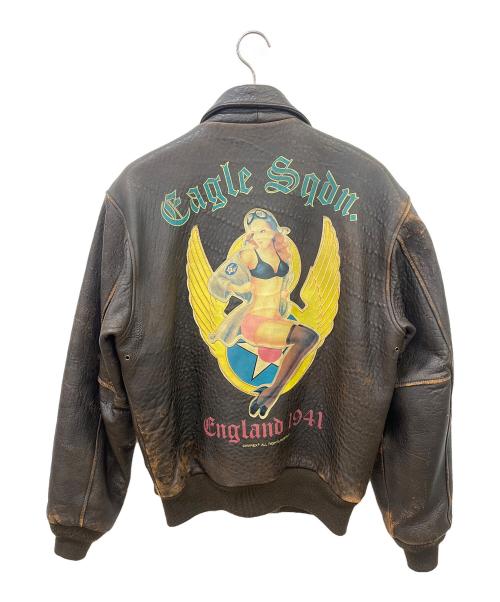 AVIREX（アヴィレックス）AVIREX (アヴィレックス) A2レザージャケット ブラウン サイズ:XSの古着・服飾アイテム