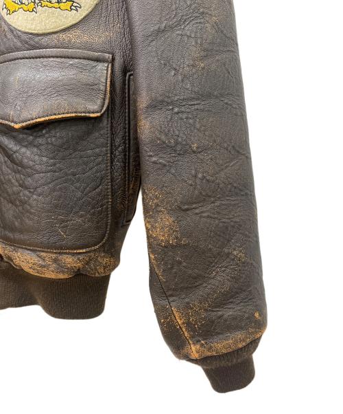 AVIREX（アヴィレックス）AVIREX (アヴィレックス) A2レザージャケット ブラウン サイズ:XSの古着・服飾アイテム