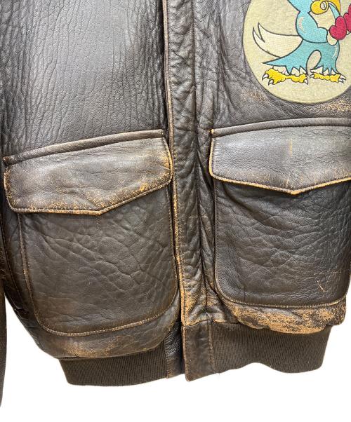 AVIREX（アヴィレックス）AVIREX (アヴィレックス) A2レザージャケット ブラウン サイズ:XSの古着・服飾アイテム