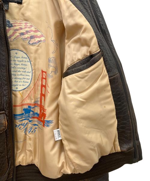 AVIREX（アヴィレックス）AVIREX (アヴィレックス) A2レザージャケット ブラウン サイズ:XSの古着・服飾アイテム