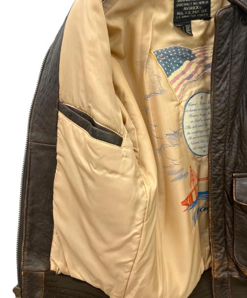 AVIREX（アヴィレックス）AVIREX (アヴィレックス) A2レザージャケット ブラウン サイズ:XSの古着・服飾アイテム