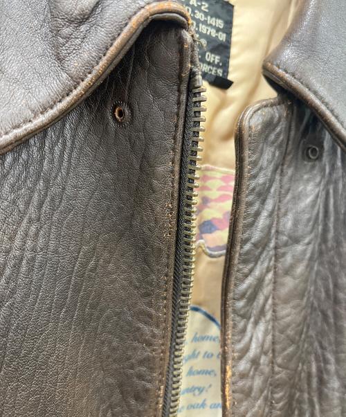 AVIREX（アヴィレックス）AVIREX (アヴィレックス) A2レザージャケット ブラウン サイズ:XSの古着・服飾アイテム