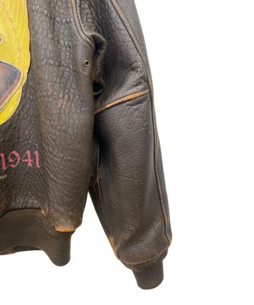 AVIREX（アヴィレックス）AVIREX (アヴィレックス) A2レザージャケット ブラウン サイズ:XSの古着・服飾アイテム