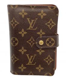 LOUIS VUITTON（ルイ ヴィトン）の古着「LOUIS VUITTON　モノグラム　ポルトパピエ・ジップ　2つ折り財布」｜ブラウン