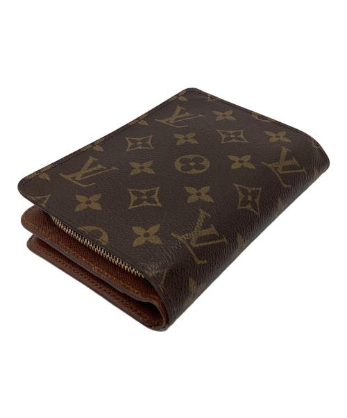 LOUIS VUITTON（ルイ ヴィトン）LOUIS VUITTON (ルイ ヴィトン) LOUIS VUITTON　モノグラム　ポルトパピエ・ジップ　2つ折り財布 ブラウンの古着・服飾アイテム