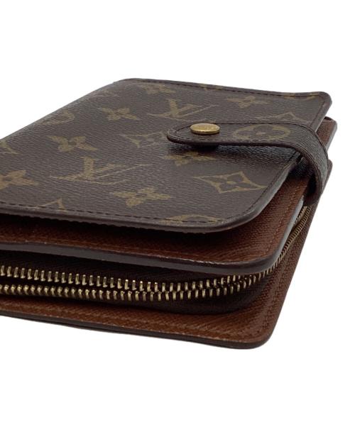 LOUIS VUITTON（ルイ ヴィトン）LOUIS VUITTON (ルイ ヴィトン) LOUIS VUITTON　モノグラム　ポルトパピエ・ジップ　2つ折り財布 ブラウンの古着・服飾アイテム