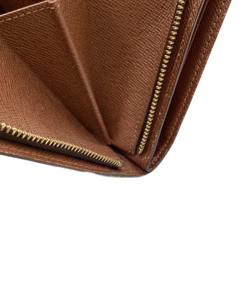 LOUIS VUITTON（ルイ ヴィトン）LOUIS VUITTON (ルイ ヴィトン) LOUIS VUITTON　モノグラム　ポルトパピエ・ジップ　2つ折り財布 ブラウンの古着・服飾アイテム
