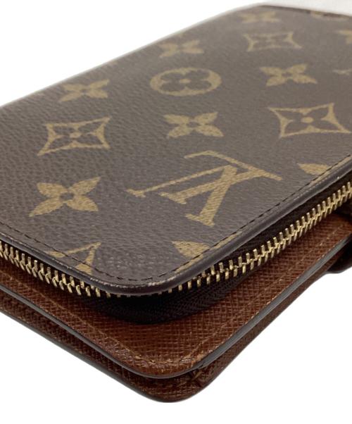 LOUIS VUITTON（ルイ ヴィトン）LOUIS VUITTON (ルイ ヴィトン) LOUIS VUITTON　モノグラム　ポルトパピエ・ジップ　2つ折り財布 ブラウンの古着・服飾アイテム