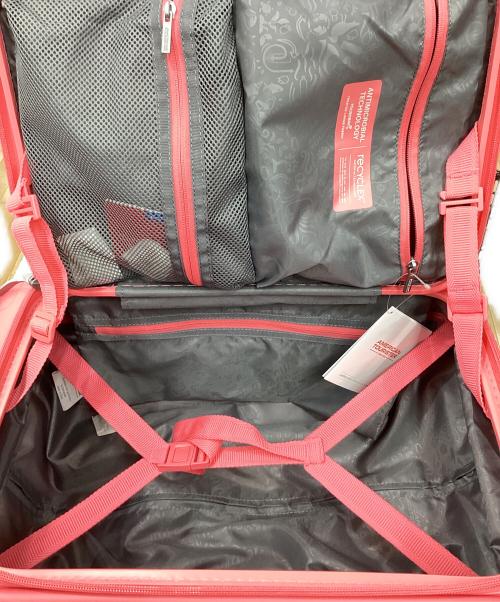 AMERICAN TOURISTER（アメリカンツーリスター）AMERICAN TOURISTER (アメリカンツーリスター) AMERICAN TOURISTER　ANTIMICROBIAL TECHNOLOGY　キャリーバッグ ピンクの古着・服飾アイテム