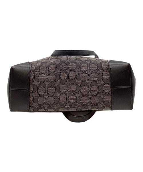 COACH（コーチ）COACH (コーチ) シグネチャーキャンバストートバッグ ブラックの古着・服飾アイテム